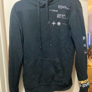 Black Hooded Jacket w/ Designs